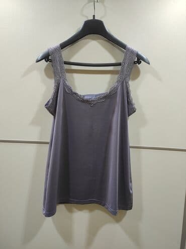 crop top c a: 3XL (EU 46), Poliester, bоја - Siva — 1