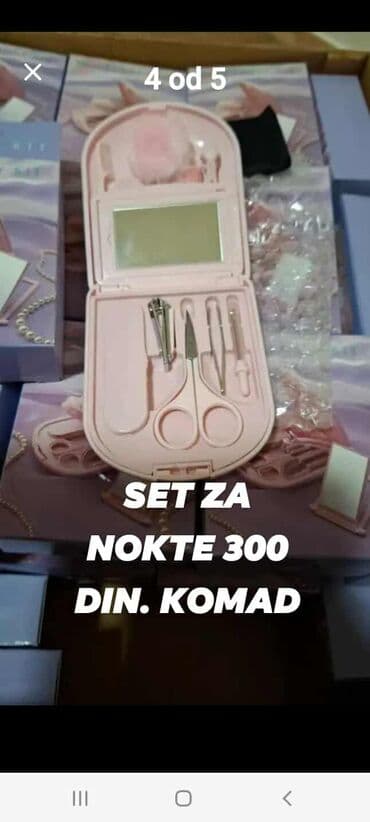 Setovi za manikir i pedikir: Kozmetički setovi i šminka: - Komplet za negu noktiju u kompaktnoj — 1