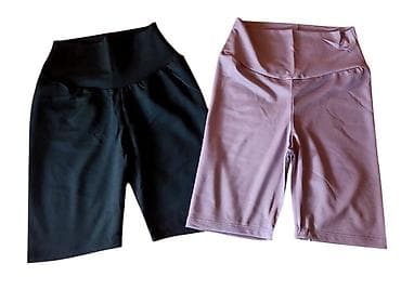 kupi lil solid rs: Ženske sportske biciklističke helanke OYSHO – visok struk - Model — 3