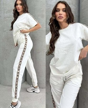 unit sport trenerke cena: Komplet siroka majica kratkih rukava i donji deo trenerke ravne — 9