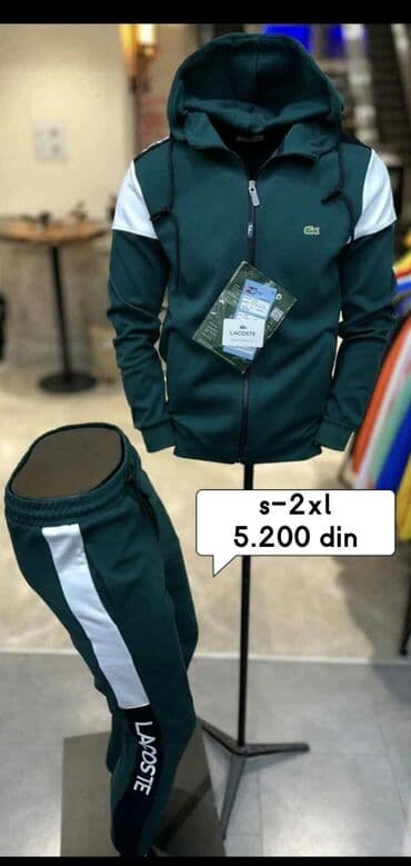 jordan trenerke komplet: Komplet, S (EU 48), Lacoste, bоја - Šareno, Pamuk — 2