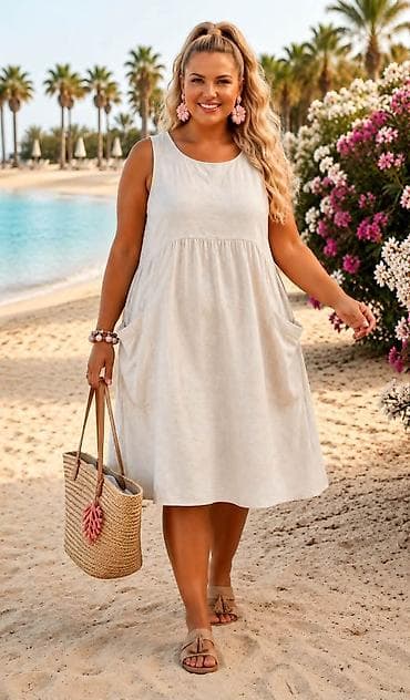 Haljine: 07. Lanena haljina za punije
XL 2XL 3XL
2.900 dinara H — 4