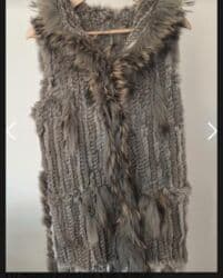 Prsluci: Prsluk M/ L krzno lisice nošen par puta kratko dužina 88cm jako — 2