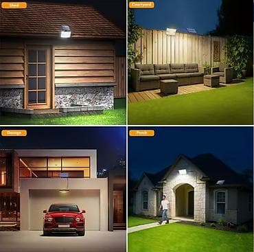 masina za ciscenje dvorista: Solarna zidna LED lampa sa odvojenim panelom 276 LED Ključne — 6