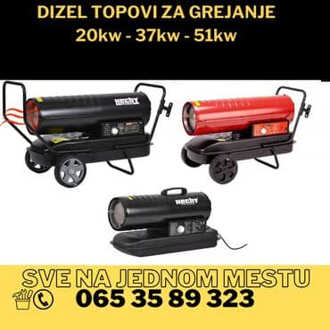 Etažne peći i kamini: Dizel topovi 20kw, 37kw, 51kw - FISKLANI RAČUN HECHT dizel top 20kW — 1