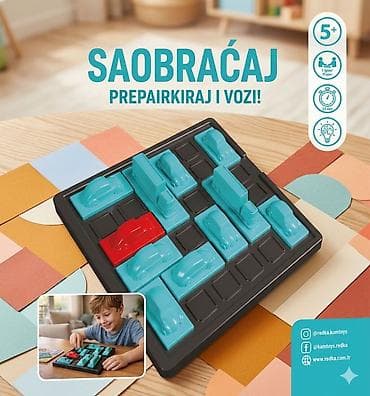 Kreativne i edukativne igračke: Saobraćaj – preparkiraj i vozi! (Šifra: 054272-60) Brend: Simple — 1
