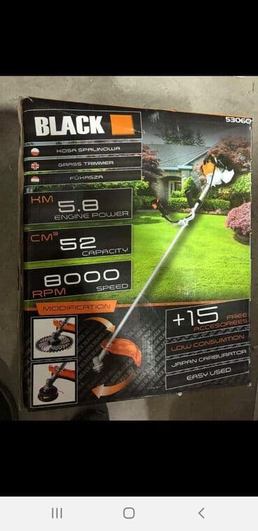 motorna testera mustang: Ovo je trimer sa najjacom opremom i najjacom snagom. Sadrzi — 2