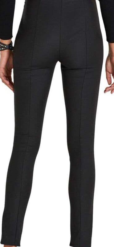 Pantalone helanke ZARA crne deblje, stru sirok lastis, visok %