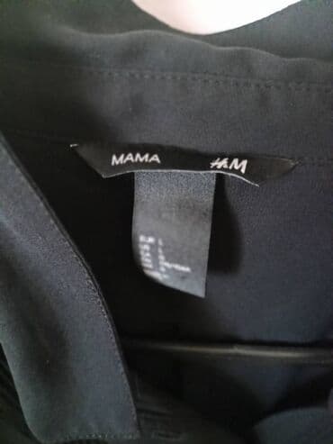 pamučne haljine tunike: H&M, L (EU 40), Poliester, Jednobojni, bоја - Crna — 3