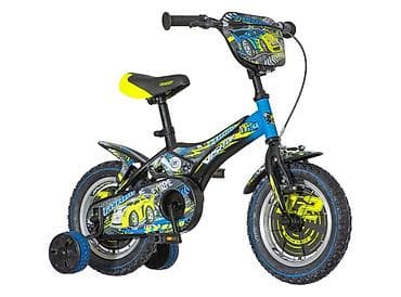 solfedjo za prvi razred: Bicikl kids Visitor Turbo 12" 9" V-brake + kontra, crno-plavi Dečji — 1