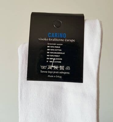 Men's Clothing: Čarape veliki broj 46-48 Jedan par je 250din.Boja crne, svetlo — 7