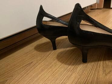 bež čizme od brušene kože: Pumps, Massimo Dutti, 39 — 5