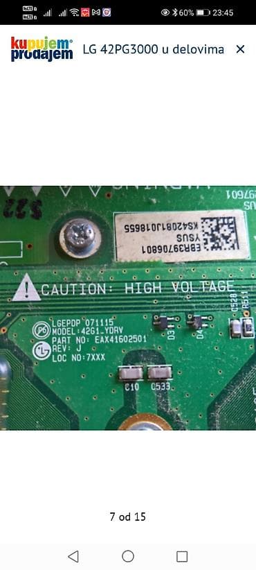 antena za digitalnu televiziju: LG 42PG3000 – delovi za plazma TV Dostupne ploče i komponente sa — 8