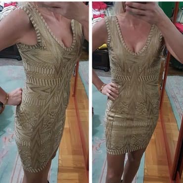 lidl haljine 2024: S (EU 36), color - Gold, With the straps — 1