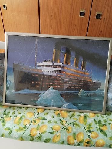 Uramljeni slagalica/poster – RMS Titanic - Motiv: noćna scena