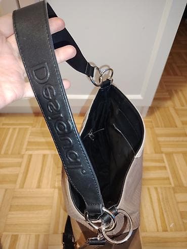 Kaiševi: Desigual ženska torba – patchwork dizajn u toplim, neutralnim tonovima — 4