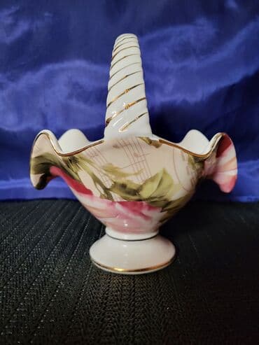 zemljane posude: Korpa nova,vintaz,bombonijera Limonz stil Harmony. Porcelanska — 3