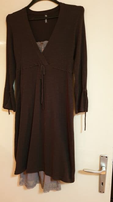 haljine ivet rs: Intimissimi S (EU 36), color - Brown, Cocktail, Long sleeves — 2