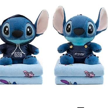 vodene igracke za decu: Plišano ćebe i igračka STITCH U kompletu dolazi mekano ćebe i igracka — 4