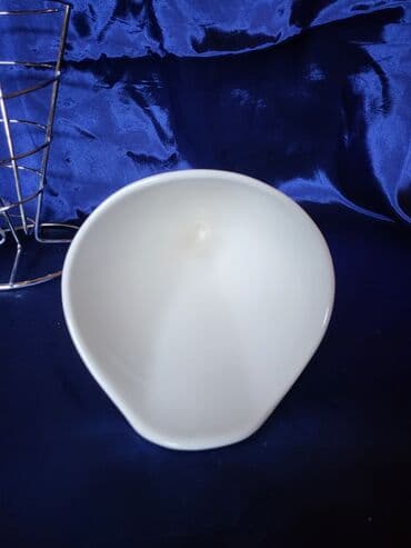 porcelanske solje za caj: Porcelanska nova posuda za pomfrit,sladoled itd. sa stalkom — 7