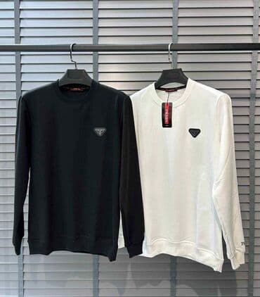 nike m: Muški džemper/sweatshirt sa dugim rukavima, klasičan kroj i okrugli — 1