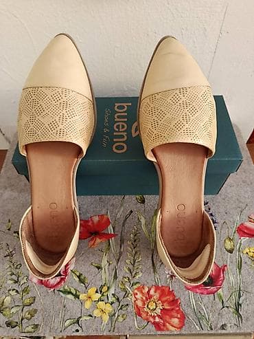 crocs papuce deichmann: Bueno kožne žute d`Orsay cipele baletanke br. 39.Na prodaju prelepe — 4