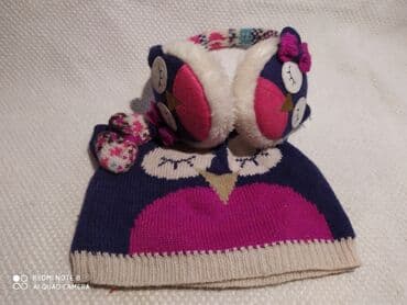 deciji bade mantili: Kapa, Šal, Za devojčice, bоја - Šareno — 6