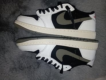 crne lakovane sandale: Patike Nike Air Jordan 1 – Travis Scott inspiracija - Model: AJ1 — 2