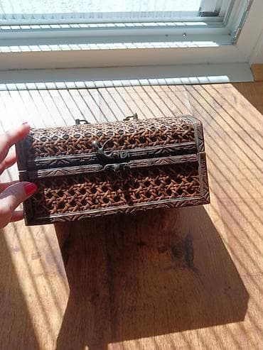 petrolej za fenjer: Ručno rezbarene drvene kutije za nakit/sitnice - Materijal: puno drvo — 5