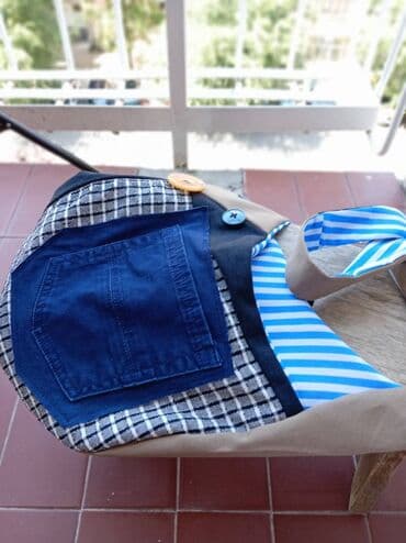 kozne mokasine sa debelim djonom: Shoulder bag, Handmade — 3