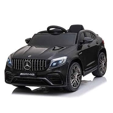 Children's Electric Cars: Džip Mercedes‑Benz AMG GLC 63S Coupé – crni, dečiji licencirani — 1