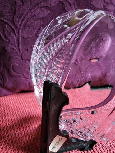 swarovski kristal cena: Bombonijera nova kristalna,rucni rad,Poltar Cehoslivacka iz 70ih — 5