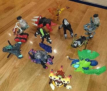 drvena gimnastika za bebe: Ben 10 Bandai- svemirski broj, masina, svemirski brod za figure - — 4