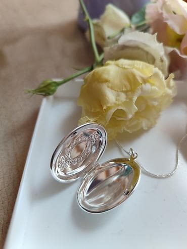 pandora ogrlica: Srebrni lančić sa medaljonomžig 925 - Materijal: fino srebro 925 — 6