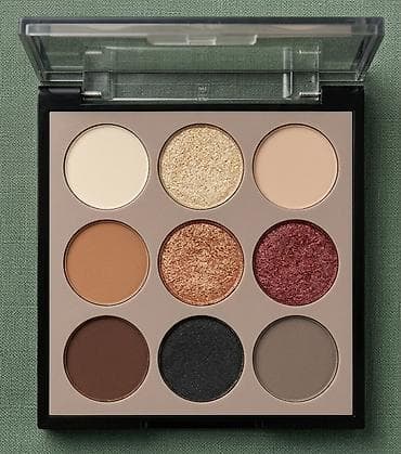 bež mantil kombinacije: Paleta senki za oči – 9 nijansi - Kompaktna paleta sa transparentnim — 1