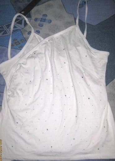 top ispod sakoa: M (EU 38), Cotton, Single-colored, color - White — 1
