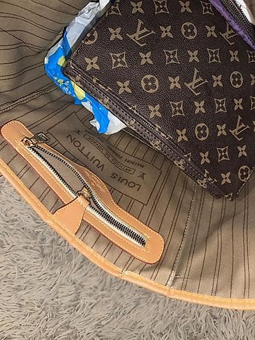 duksevi sa natpisima: KOŽA Louis Vuitton Neverfull Monogram torba sa dodatnom — 8