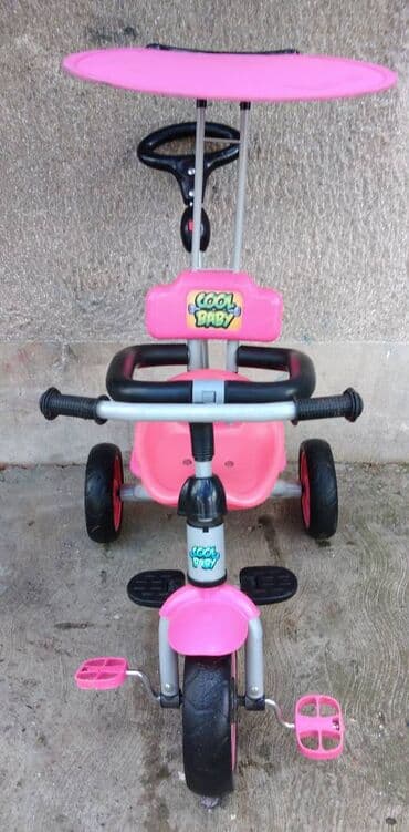 dečiji motor na akumulator: Deciji triciklduz.oko 80,sir.oko 41,vis.sedista oko 35 cm.,mogucnost — 4