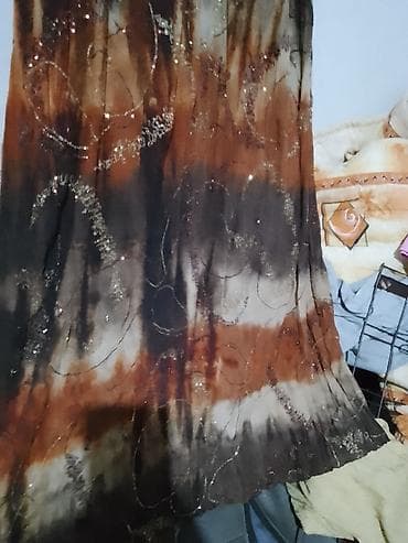 bershka odeca: Haljina – veličina XL - Duga, lepršava haljina s kratkim rukavima - — 4