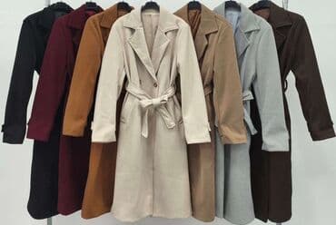 prsluk za kosulju: Ženski kaput – elegantan trench kroj sa pojasom - Model: duži kaput — 2