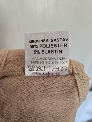 tunika fon: XS (EU 34), S (EU 36), Polyester, Single-colored, color - Beige — 5