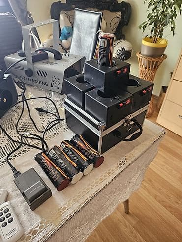 mini masina za sudove: Komplet za scensku atmosferu – mašine i tečnosti za sneg, dim i — 8