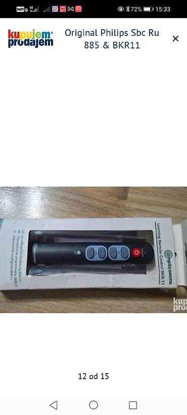 spric za tulumbe prodaja: Philips SBC RU885 univerzalni daljinski + Amplicomms BKR-11 “learning” — 1