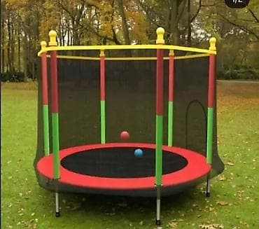 Dečiji rampa-trampolin sa zaštitnom mrežom - Prečnik trampolina: 140