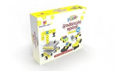 Kreativne i edukativne igračke: Mega puzzle Građevinske mašine – edukativna igračka 5u1 Opis: - — 1