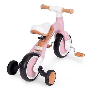 zvoncare za punije: Ecotoys balans bicikl sa pedalama i pomoćnim točkovima 3u1 – pink — 1