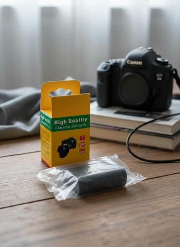nadzorna kamera sa sim karticom: LP-E6 LPE6 LP-E6N 2200mAh Baterija za Canon EOS 5D Mark IV - Novo 📷🔋 — 1