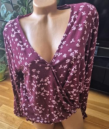 pull and bear sakoi: Ženska bluza dugih rukava sa preklopom - HAMPTON REPUBLIC - veličina S — 1