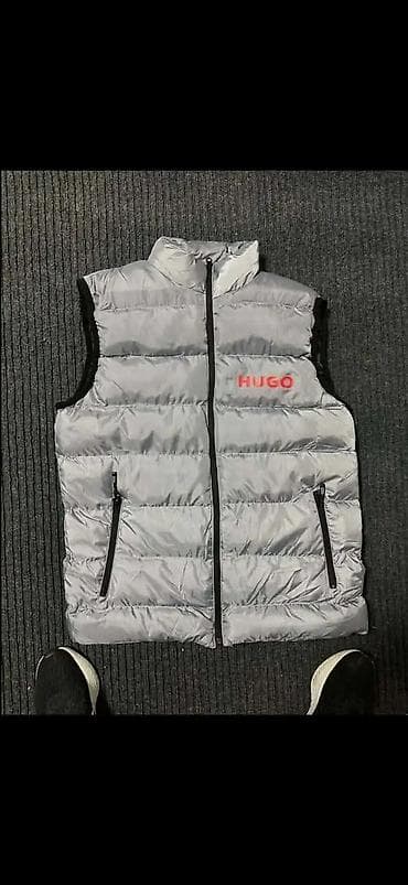 Prsluk Hugo Boss, bоја - Siva