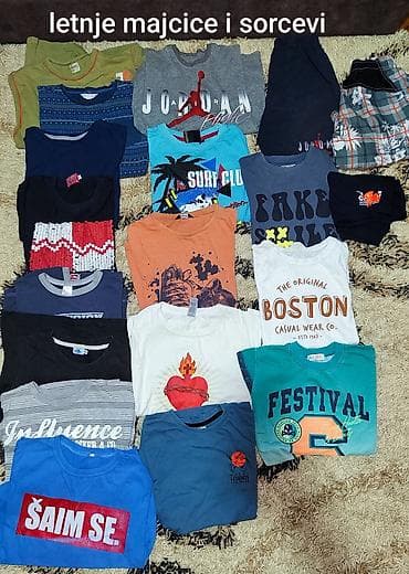 Mix za dete paket stvari 10 paket za decaka 140 majcice duksevi